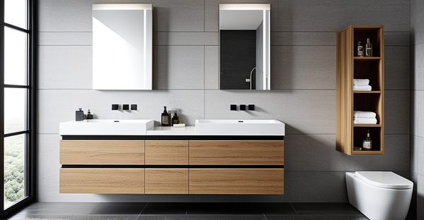 Meuble de salle de bain suspendu : élégance et gain d'espace assurés