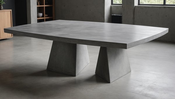 Table en béton ciré : style moderne et personnalisation sans limite